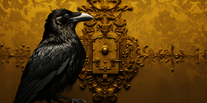 tulderon_Website_element_background_box_a_A_raven_in_front_of_a_6073dae9-7ce6-4572-83e7-5088935274b9